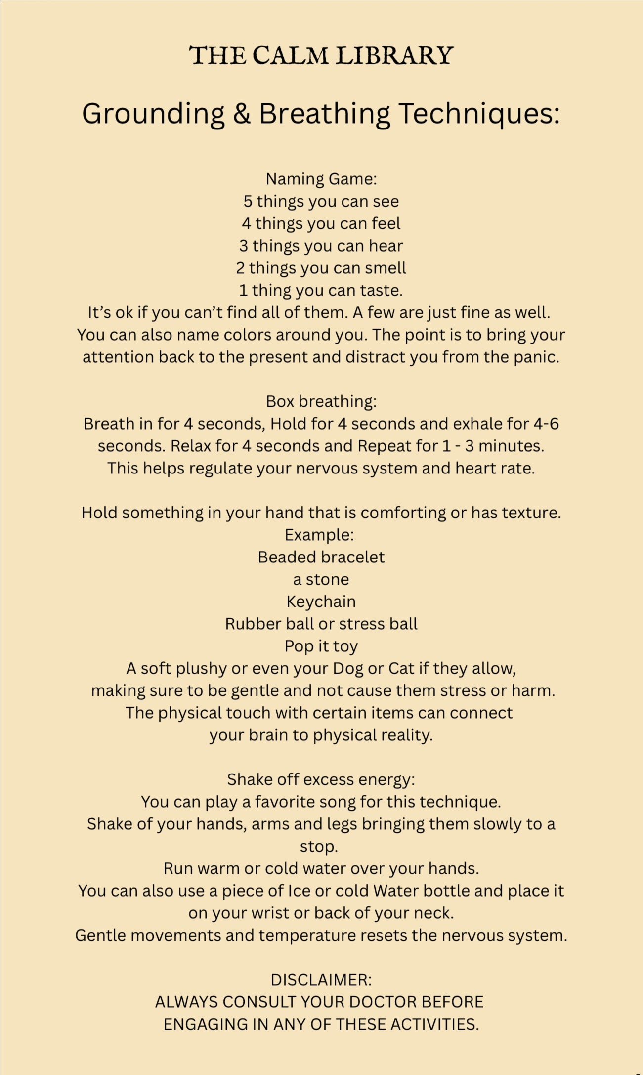 Panic Reset Journal- Digital Download (30 pages)
