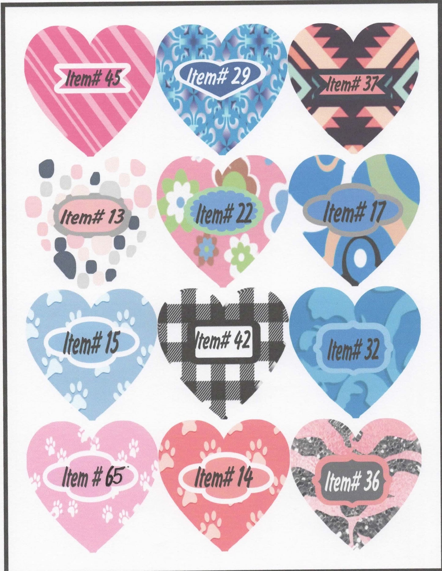 Dog Tag- Heart and Circle