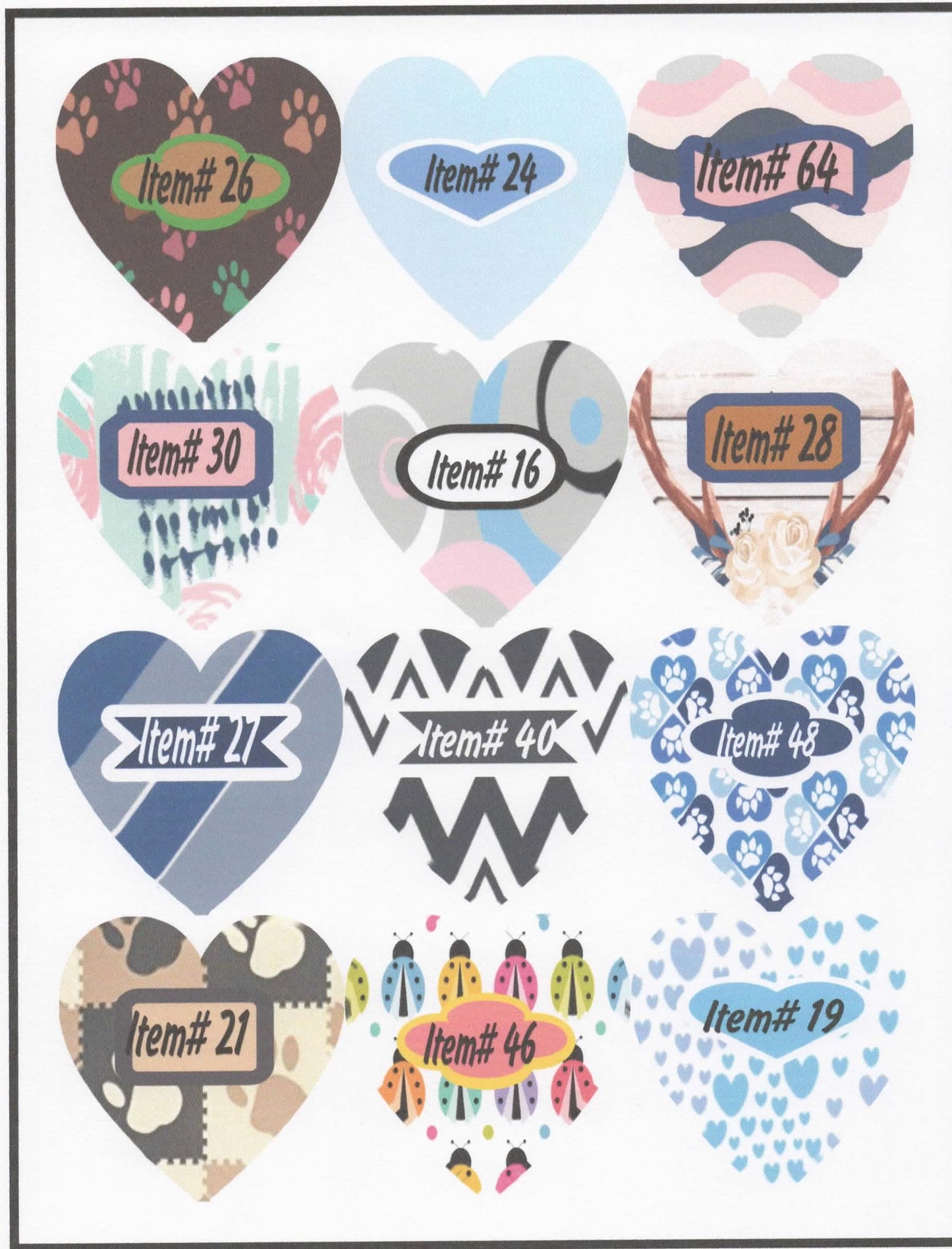 Dog Tag- Heart and Circle