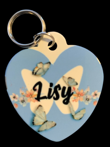Dog Tag- Heart and Circle