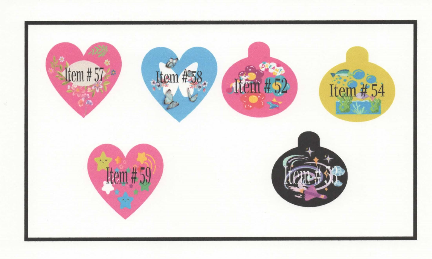 Dog Tag- Heart and Circle