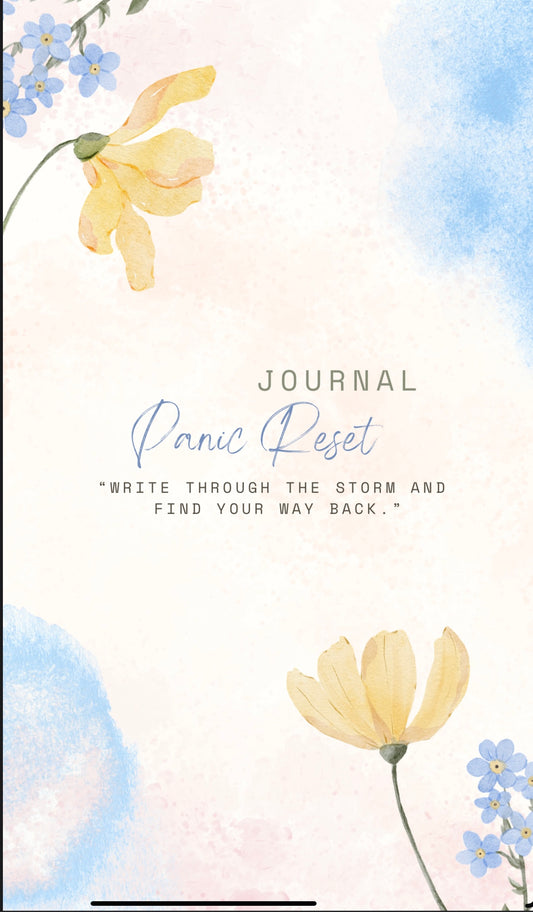 Panic Reset Journal- Digital Download (30 pages)